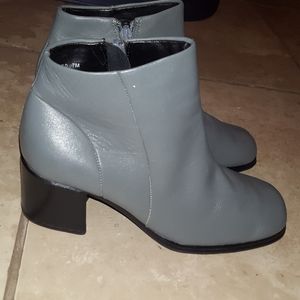 Grey Fairchild Leather ankle boots